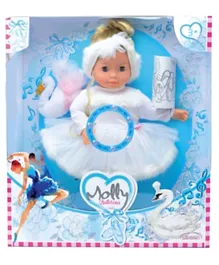 Bambolina Molly Doll With White Lak - Blue