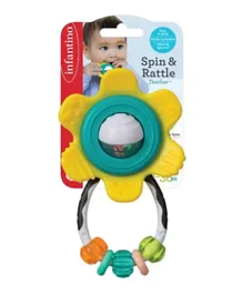 Infantino Spin & Rattle Teether - (Color may Vary)