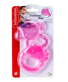 Infantino Safari Teething Pals - Pink