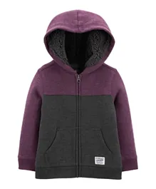 OshKosh B'Gosh Fleece Hooded Jacket - Purple