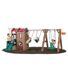 Step2 NP Adventure Lodge Play Center with Glider - Brown