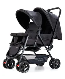 Teknum Double Baby Stroller by Story - Black