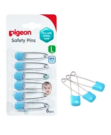 Pigeon Large Safety Pins Set - 6 Pieces
