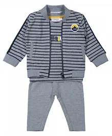 Dirkje 3 Piece Babysuit Trousers Set - Grey