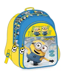 Minions - Backpack 2 Main Compartments and 2 Side Pockets 13'