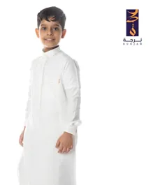 Burjah - Saudi Thobe for Boys - Off White