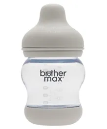 بروذر ماكس - زجاجة رضاعة مضادة للمغص من البولي بروبلين بيج - 160 مل