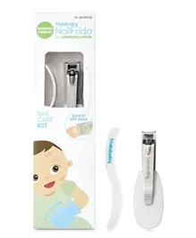 FridaBaby NailFrida SnipperClipper Set - Safe Baby Nail Trimming with Spyhole, Curved Blades, 0+ Months, Multicolor 5.08x2.54x20.32cm