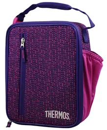 ثيرموز - حقيبة غداء أبرايتس مع بطانة من البولي إيثيلين منخفض الكثافة  - لون وردي