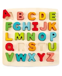 أحجية الحروف الأبجدية الخشبية الكبيرة من هايب مكونة من 27 قطعة - متعددة الألوان
