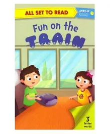 Om Kidz All Set To Read Fun On The Train Paperback - 32 pages