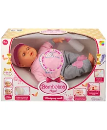 Bambolina Royal Doll With Mouth Move - Multicolor