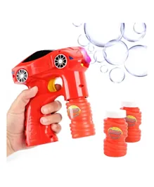 Moon Raptor  Bubble Gun Toy with Light and Music - Red