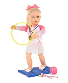 Our Generation Diane Pose Able Gymnast Doll With Accessories - 46cm