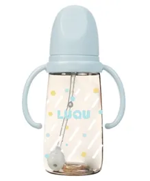 Luqu Feeding Bottle Ppsu With Handle 200ml blue
