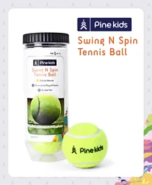 باين كيدز - مجموعة كرات التنس للأطفال (3 قطع) - أخضر