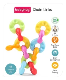 Babyhug C Shaped Chain Links - 12 Pieces