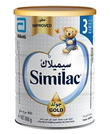 Similac - Gold Milk Gum Formula (3) 800 Gm,1-3Y