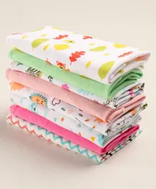 Babyhug 100% Cotton Premium Wash Cloth Pack of 8 - Multicolor