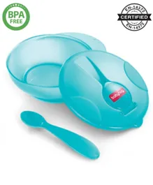 Babyhug Feeding Bowl With Spoon - Turquoise Green
