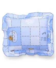 Babyhug Lovely Friends Print Rectangular Pillow - Blue