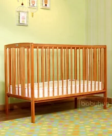 بيبي هاغ - سرير أطفال مالمو الخشبي قابل للتعديل بـ 3 مستويات - طبيعي
