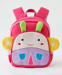 Cute Backpack with Ears Rose Red - 12 Inch
