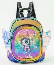Unicorn Backpack With Wings Multicolor - 9 Inches