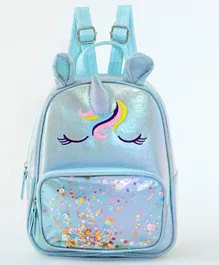 Unicorn Stylish & Classic Backpack Blue - 9.4 Inches