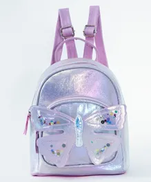 Stylish and Classic Butterfly Backpack Purple - 8 Inches
