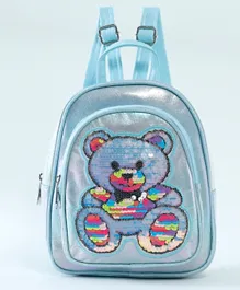 Stylish and Classic Bear Backpack Blue - 9 Inches