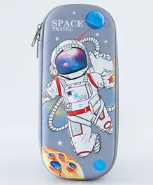 3D Space Travel Pencil Case - Grey