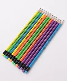 فاب ان فانكي - مجموعة أقلام رصاص بتصميم متعدد الألوان  - 12 قلم