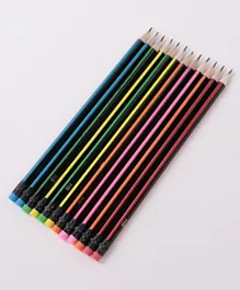 فاب ان فانكي - مجموعة أقلام رصاص بتصميم مخطط  - 12 قلم
