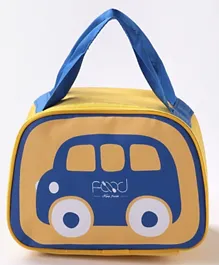 Cute & Stylish Lunch Box Bag - Yellow and Blue