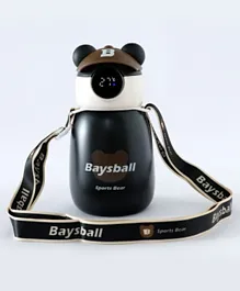 Baseball Bear Sipper Bottle Black - 450mL