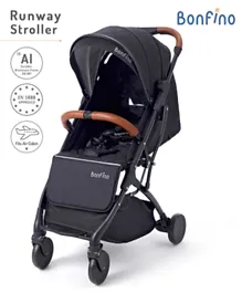 Bonfino Runway Cabin Stroller with Mosquito Net and Carry Bag - Copper & Black