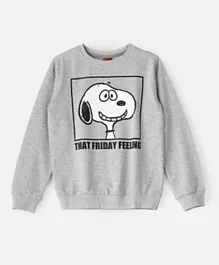 Peanuts Snoopy Sweatshirt-grey