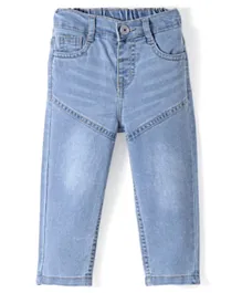 Babyhug Denim Full Length Jeans With Stretch - Blue