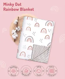 Rainbow Unicorn Lightweight Baby Blanket, Soft Skin-Friendly, 75x100 cm, 0+ Months