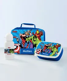 Essmak Personalised Lunch Pack Set Avengers 2 Blue - 3 Pieces