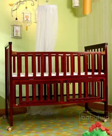 بيبي هاغ - سرير الأطفال تشيستر 3 في 1 هزاز مع مرتبة سرير - بني داكن