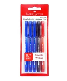 فايبر كاستيل - قلم كروي ثلاثي التدفق - 5 قطع