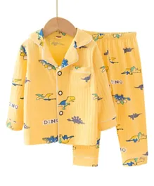 SAPS All Over Dino Print Pyjama Set - Yellow