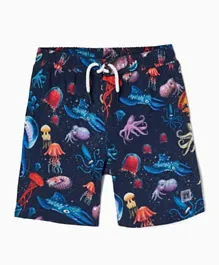 Zippy UV80 Octopus Swim Shorts - Dark Blue