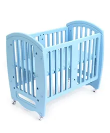 Babyhug Compacto 3 in 1 Cot Rocker and Study Table - Blue