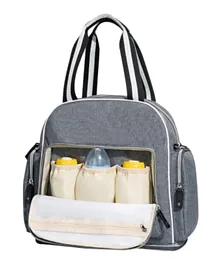 حقيبة حفاضات الأمومة المميزة من صن فينو - رمادي