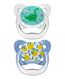 Dr. Brown's PreVent Butterfly Shield 2 Orthodontic Soothers - DinoFruits
