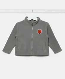 Zarafa -Placement Print Jacket - Grey
