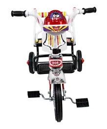 أملا بيبي - دراجة ثلاثية العجلات بمقعدين- أحمر وأسود